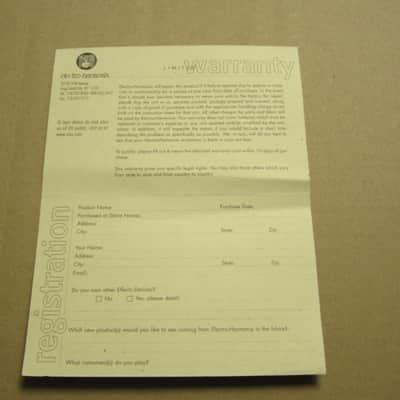 used condition / has many imperfections Electro Harmonix EMPTY CARDBOARD BOX & original Owner's Instructions & warranty / registration paperwork ONLY for B9 Organ Machine pedal (NO: Pedal/Adapter) image 25