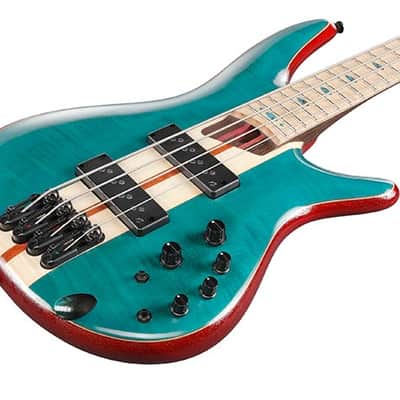 Ibanez SR1420B Premium Bass Guitar Caribbean Green Low Gloss + Ibanez Case SR 1420B CGL BRAND NEW image 4