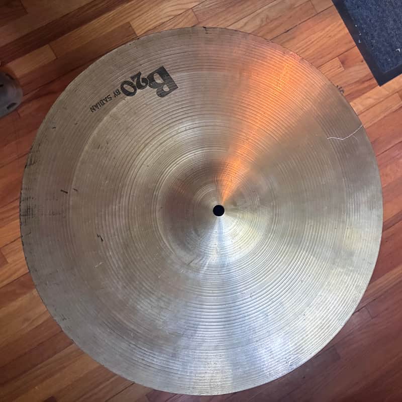 Restored Sabian 18” B20 Crash/Ride made in Italy 1982 - Traditional image 1
