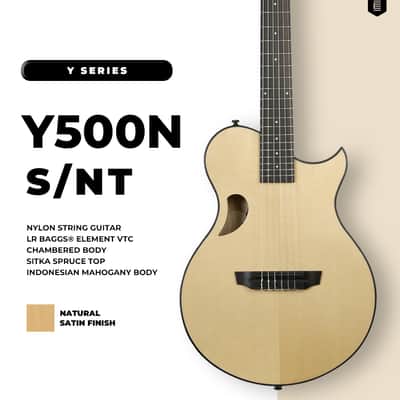 HEX Y500N S/NT Chambered Body Classical Nylon Guitar LR Baggs Element Bronze VTC image 3