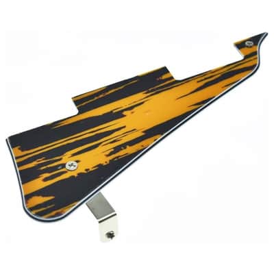Tawny Stripe LP Guitar Pickguard with Nickel Stainless Steel Bracket and Steel Mounting Screws for USA Les Paul image 1