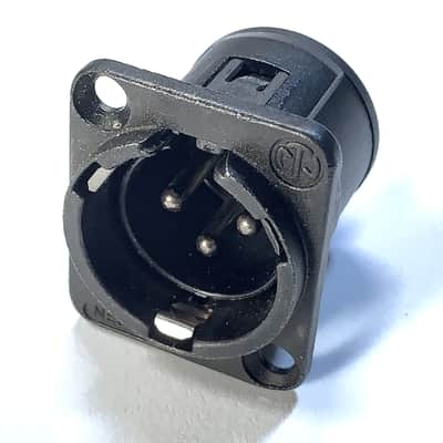 80's Neutrik (Swiss Made) NC3MD Series 3-Pin Panel Mount XLR Male Input Jacks image 3