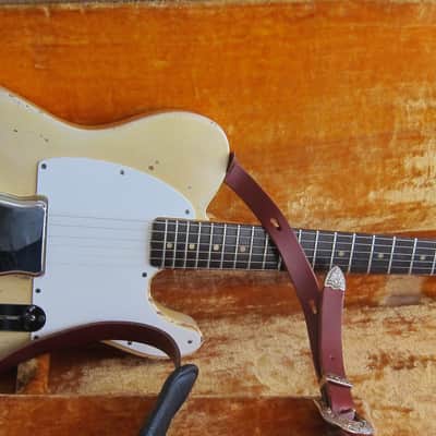Fender "Esquire" Spanish Electric Solid Body Electric Guitar Original Brown Case Circa-1960-Blonde Lacquer Ash Body image 2