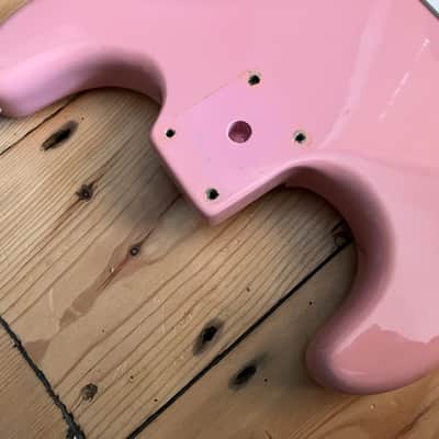 Squier Bullet Strat by Fender Electric Guitar Body Shell Pink Stratocaster 2007 image 11