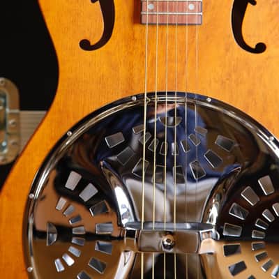 Epiphone Dobro Hound Dog Round Neck Resonator Guitar Vintage Brown image 3