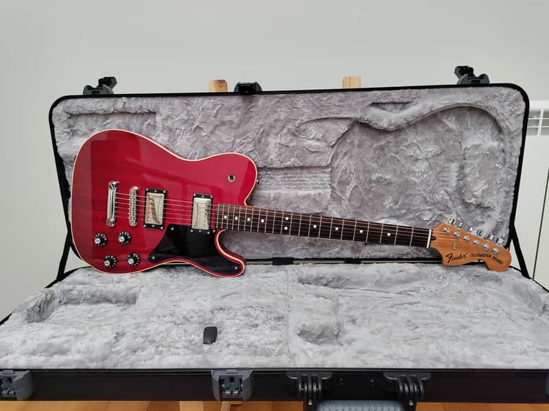 2020 Fender MIJ Troublemaker Telecaster Deluxe Crimson Red w/OHSC image 1