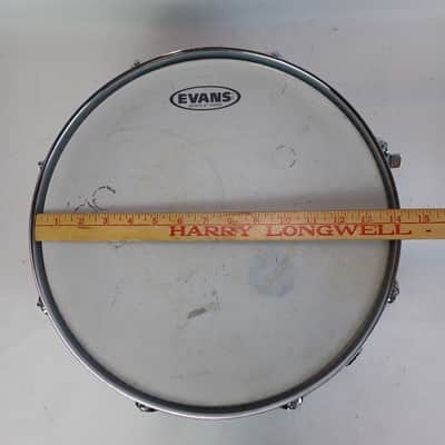 Ludwig Steel Rocker 8Lug Snare Drum 80s 5x14"Vintage Chrome Black/White #841176 image 13