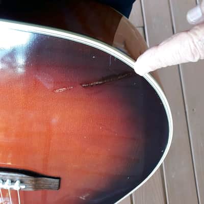 Sigma Guitar by Martin DT-4 Vintage Sunburst 1970's SunBurst image 9