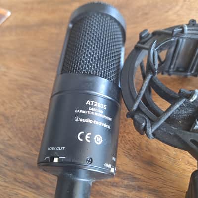 Audio-Technica AT2035 Large Diaphragm Cardioid Condenser Microphone 2010s - Black image 2