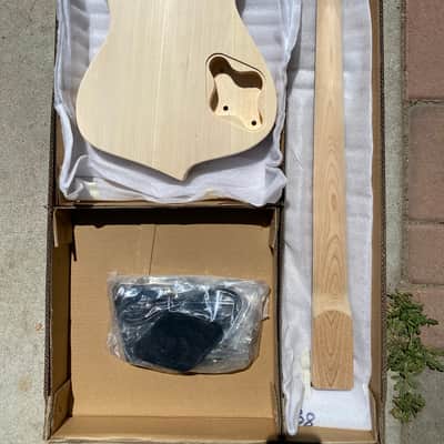 DIY Lefty Iceman Style Bass Guitar Kit Unfinished image 4