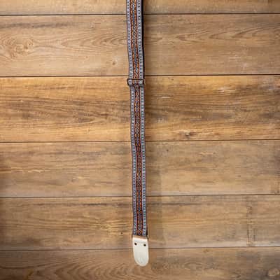 Couch HW048 "The Turquoise Desert" Hippie Weave Guitar Strap image 3