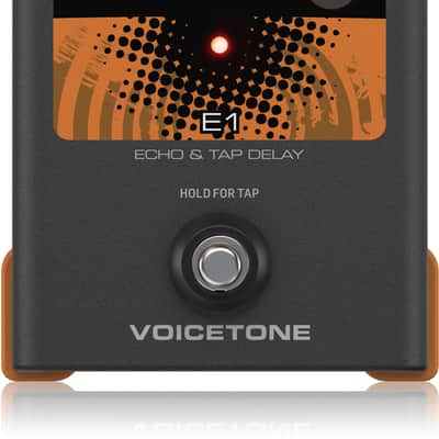TC Helicon VoiceTone E1 Single-Button Stompbox Pedal for Vocal Echo Effects Bild 1