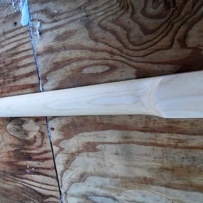 Jumbo ST HEAD 21 steel frets guitar neck replacement maple, skunktail diy image 9