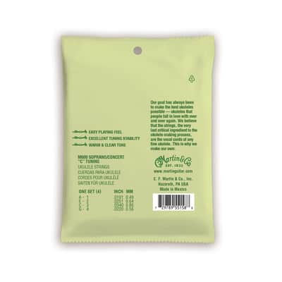 Martin & Co. M600 Ukulele Strings Soprano/Concerto Fluorocarbon 19.1-22 image 2