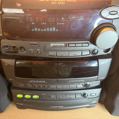 Kenwood XD-500 Stereo 3 Compact Disc Changer 2 Cassette Decks Fully Operational! image 4
