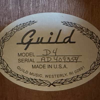 Vintage 1992 Guild D4 (Martin D18 Killer) American Made Dreadnought Acoustic Guitar - Made in USA - Free Pro Setup image 19