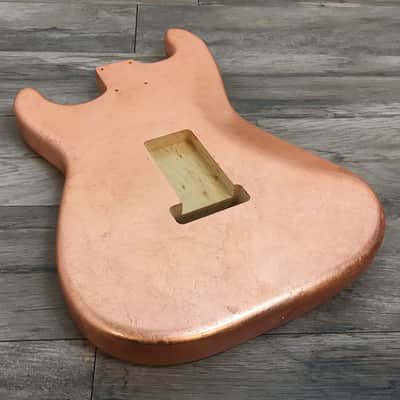 Made to Order - FRANCHIN Mercury guitar body Glossy METALLIC LEAF (Gold/Silver/Copper) Basswood Poplar Stratocaster-Strat-S-Style Made in Italy image 23