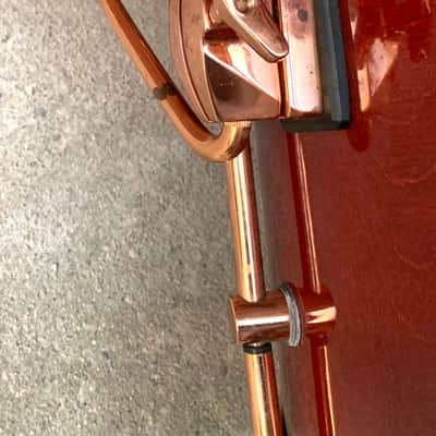 Sonor Vintage Hilite Classic Copper series  1990 Red stain wood with copper hoops image 21
