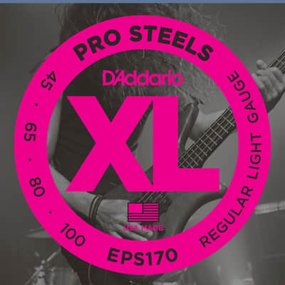 D'Addario EPS170 ProSteels Long Scale Bass Guitar Strings, Light Gauge