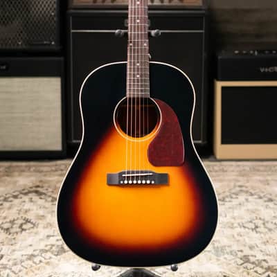 Epiphone J-45 Standard Acoustic/Electric Guitar - Vintage Sunburst with Gig Bag image 3
