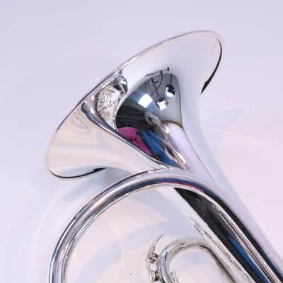 Nirschl E102SP Marching Mellophone in Silver Plate SN E000677 image 11