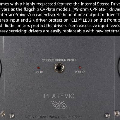 CVPA PlateMic-S - Compact Analog Stereo Plate Reverb w/internal Stereo Driver System (SDS) - PREORDER image 2