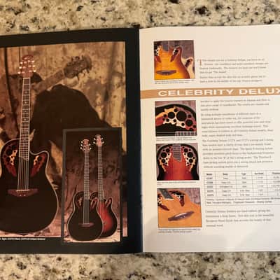 Ovation Catalog 1994 Viper Adamas II elite standard custom legend balladeer celebrity ultra deluxe image 10