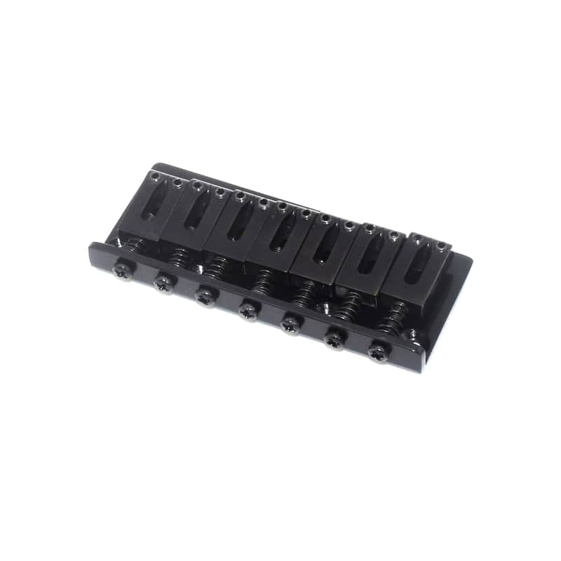 KD By AxLabs 7-String Hardtail Bridge - String-Through-Body, 10.8 mm Spacing - Black image 1