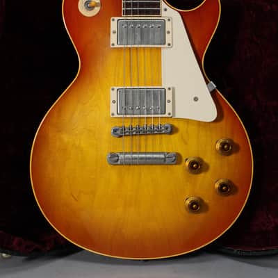 1999 Gibson 40th Anniversary 1959 Reissue Les Paul R9 Plain Top Washed Cherry Sunburst w/OHSC image 2