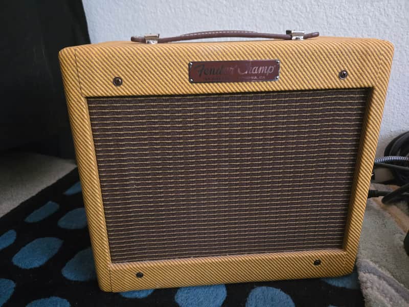 Fender '57 Custom Champ Tweed Handwired 2-Channel 5-Watt 1x8" Guitar Combo Amp image 1