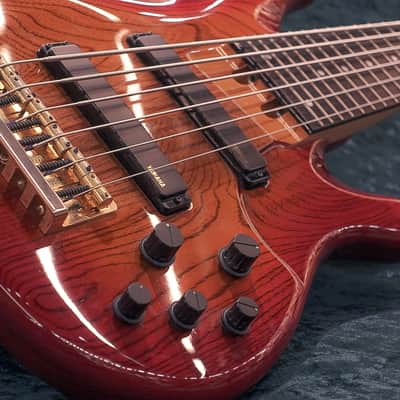 Yamaha TRB-6 6-strings Bass Cherry Burst image 4