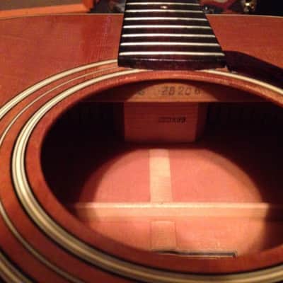 Vintage 70's Yamaha FG 100 Acoustic Guitar image 9