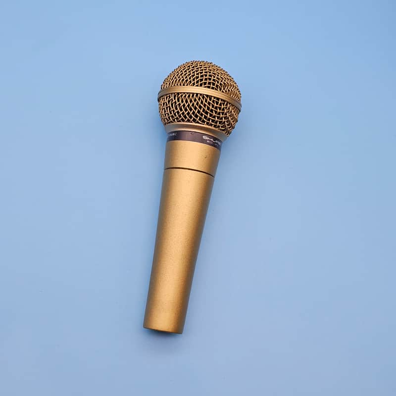 ☆Vintage 1970s Gold Shure SM58 Dynamic Microphone | Made in the