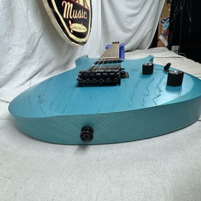 Kiesel A2 6 6-string Guitar with Gig Bag - Blue Mist Metallic image 18