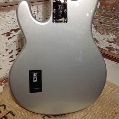 Used Sterling by Music Man Ray34CA Classic Active Bass Guitar  Silver Metallic image 3