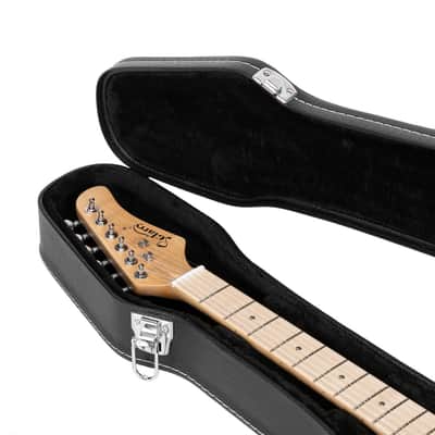 Glarry Hard-Shell Electric Guitar Case Flat Surface Black suit for GST, GTL 2020s - Black image 10