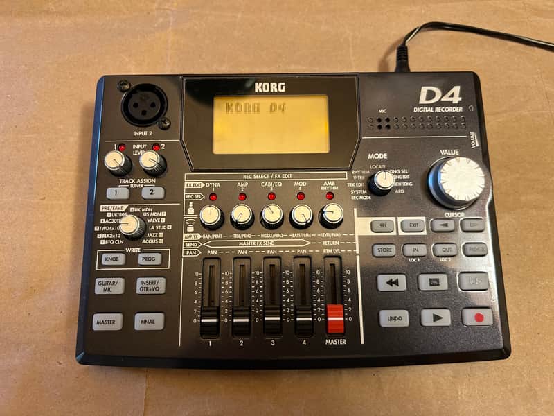 Korg D4 Digital Recorder 2010s Excellent Condition in Box with original Power Supply and Users Manual image 1