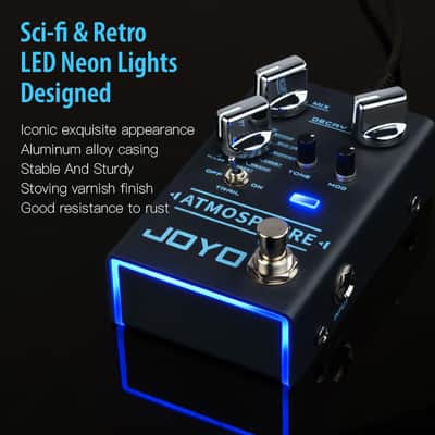 Joyo R-Series R-14 Reverb Pedal 9 Digital Reverb Types with Modulation and Trail Function for Electric Guitar Effect image 6