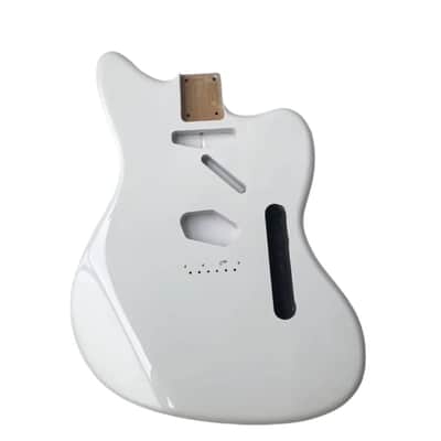 White Hybrid Offset Style Alder Wood Guitar Body DIY Project image 1