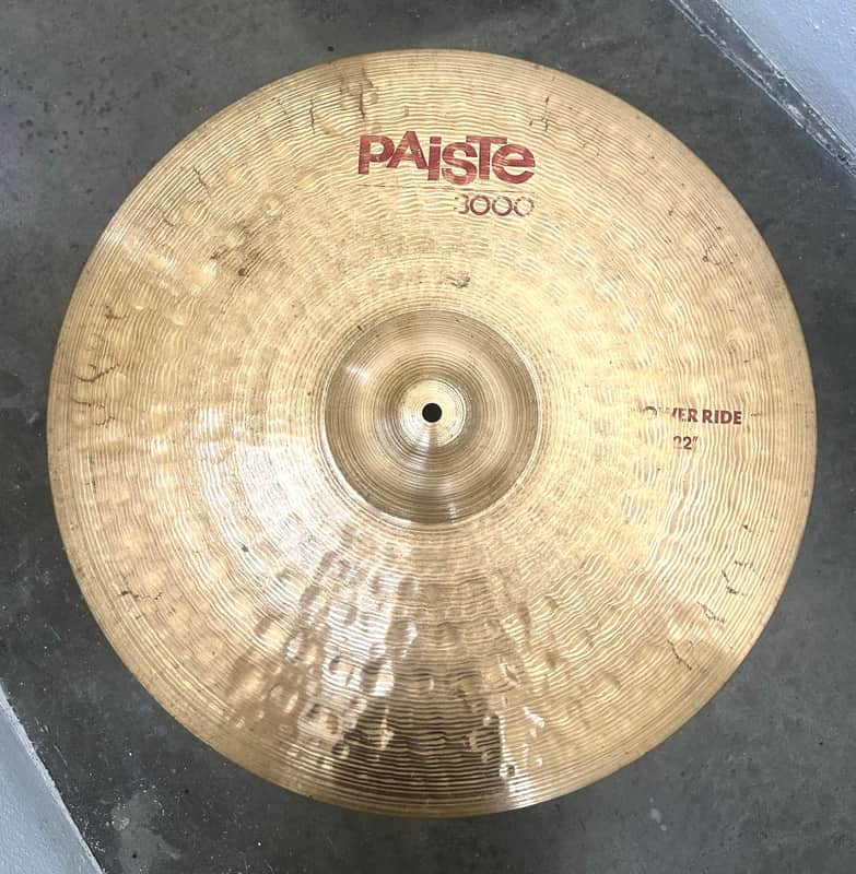 Paiste 22" 3000 Power Ride Cymbal 1983 - 1993 - Traditional image 1