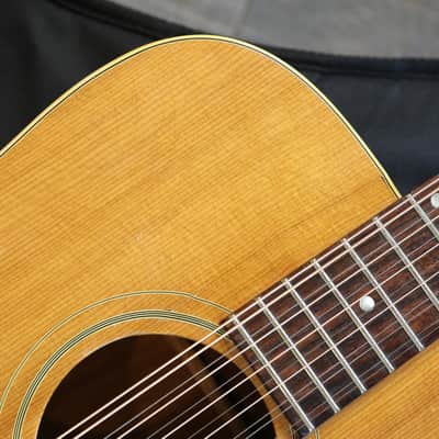 1968 Gibson 12-String B-45 Acoustic Guitar Natural + GB image 3