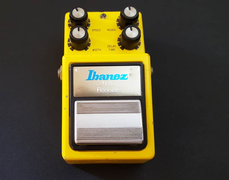 Ibanez FL9 Flanger Black Label MIJ Vintage 1982 - 1984 - Yellow image 1