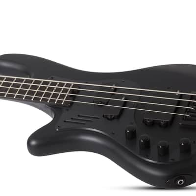 Schecter Stiletto-4 Stealth Pro EX LH Satin Black image 4