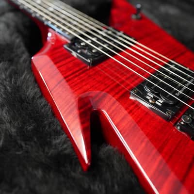Dean USA DIME Razorback Transparent Cherry 6-String Electric Guitar w/ Hardshell Case image 12