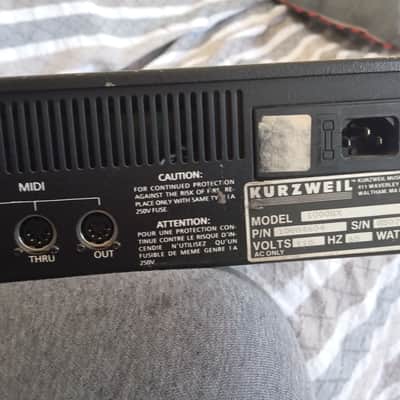 Kurzweil 1000 Series strings Rackmount Digital Expander Sound Module 1988 - 1992 - Black image 5
