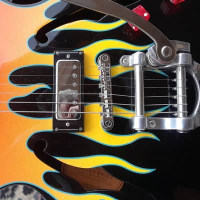 Epiphone FlameKat Semi-Hollow Bigsby Tailpiece image 5