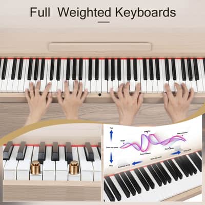 Glarry GDP-206 88-Key Home Fully Weighted Hammer-action Keybed Digital Piano image 3