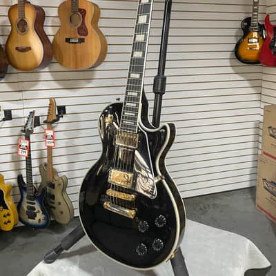 Epiphone Les Paul Custom - Ebony w/Crossrock Hardshell Case image 6