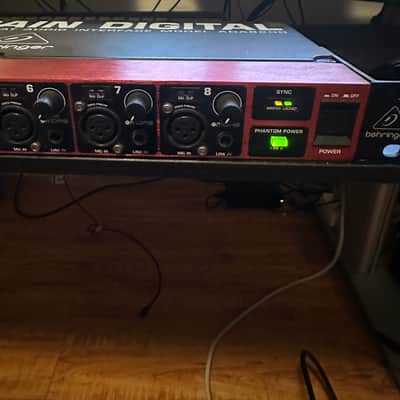 Behringer Ultragain Digital ADA8200 8-Channel Mic Preamp with AD/DA Converter 2013 - Present - Black / Red image 2