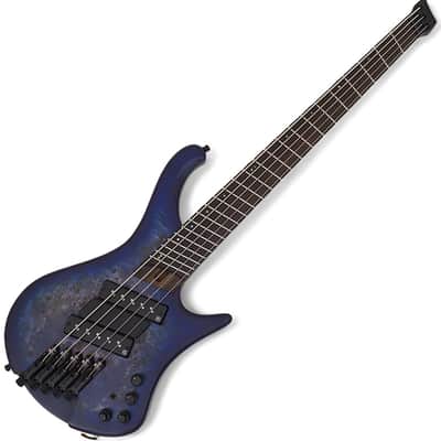 Ibanez EHB1505MS Headless 5 String Bass Pacific Blue Burst Flat B-Stock image 1